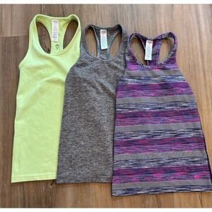 Ivivva Activewear Lot Outfit Girls Size 6 Tank Tops Play Gym‎ Athletic